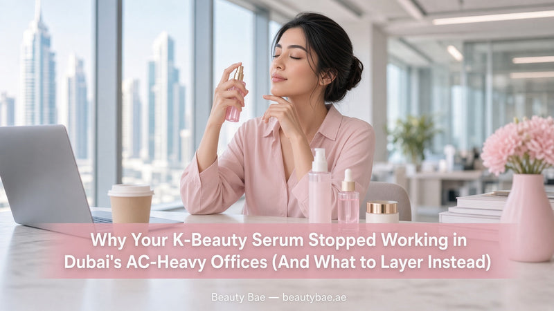 Why Your K-Beauty Serum Stopped Working in Dubai’s AC-Heavy Offices (And What to Layer Instead)