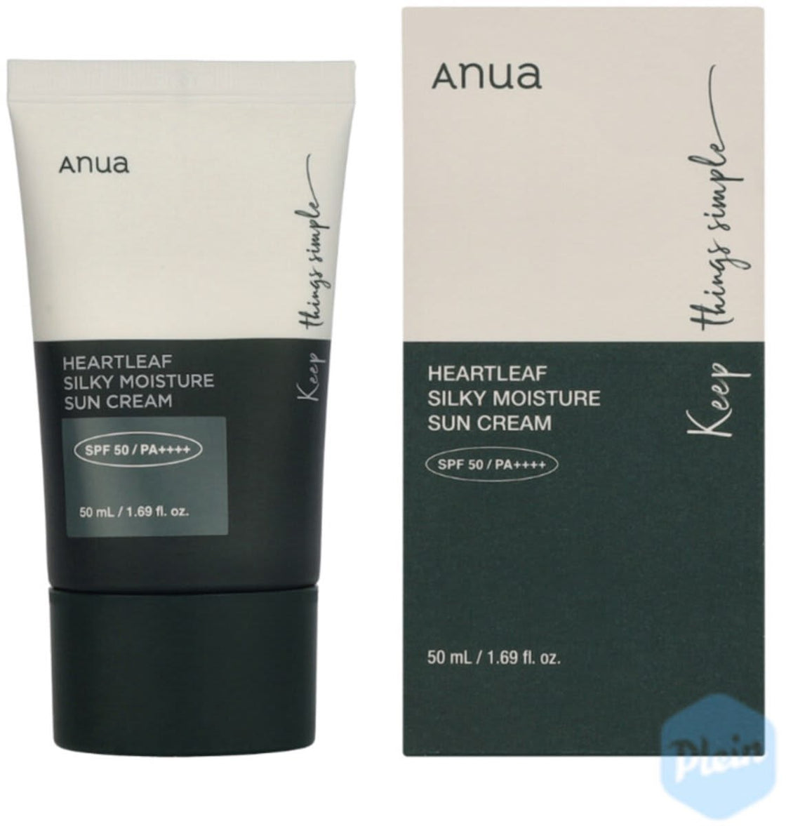Anua Heartleaf Silky Moisture Sun Cream SPF 50+ PA ++++ -50ml