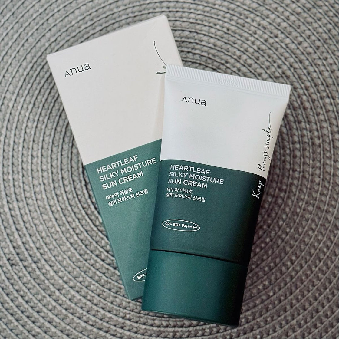 Anua Heartleaf Silky Moisture Sun Cream SPF 50+ PA ++++ -50ml