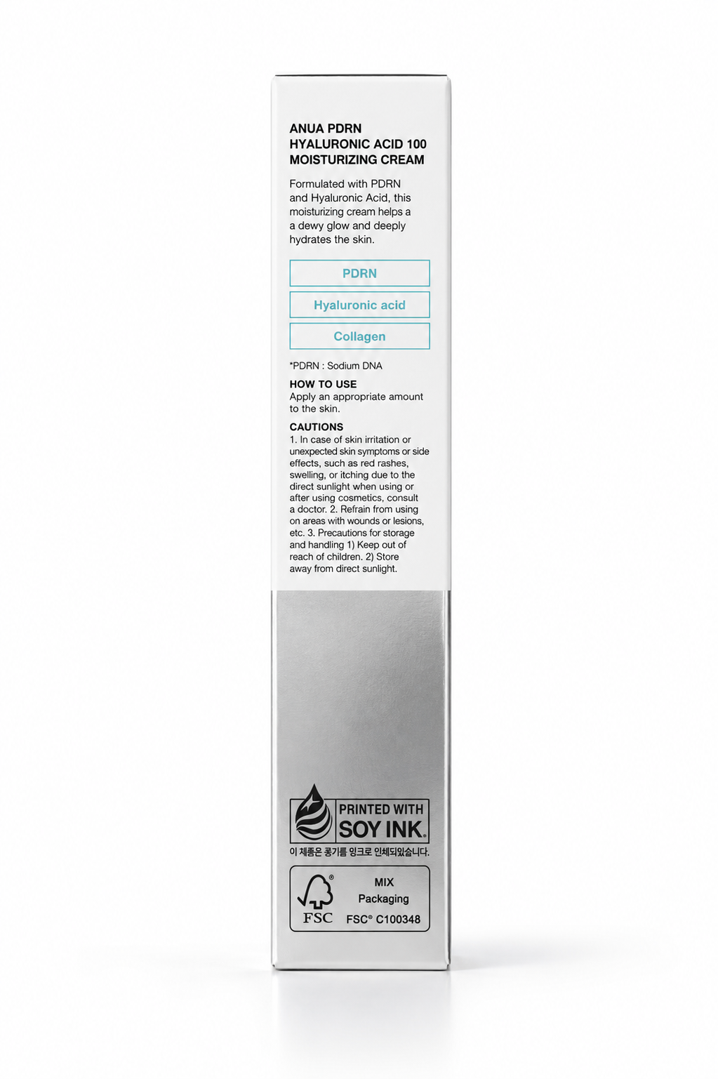 ANUA - PDRN HYALURONIC ACID 100 MOISTURIZING CREAM 60ML