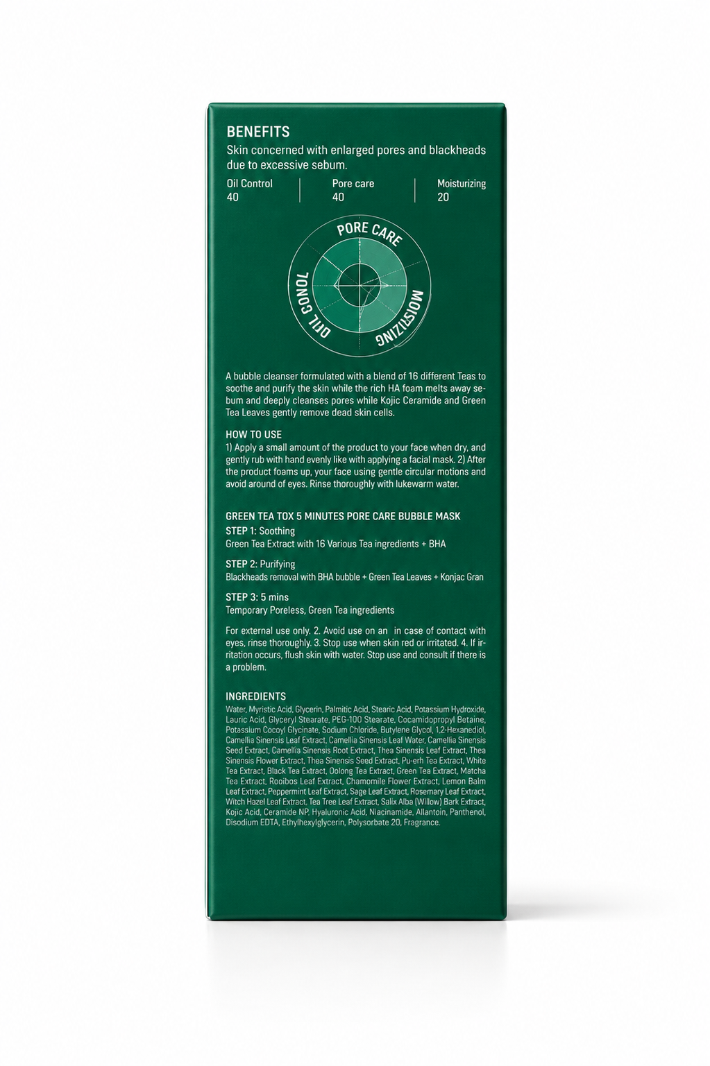 SOME BY MI Bye Bye Blackhead 30 Days Miracle Green Tea Tox Bubble Cleanser - 120G