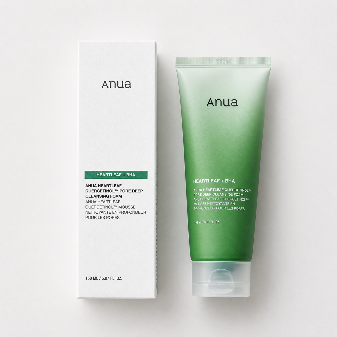 Anua Heartleaf + BHA Quercetinol Pore Deep Cleansing Foam - 150ml