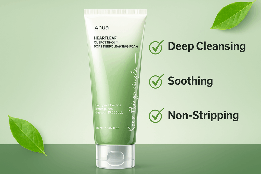 ANUA Heartleaf Quercetinol Pore Deep Cleansing Foam