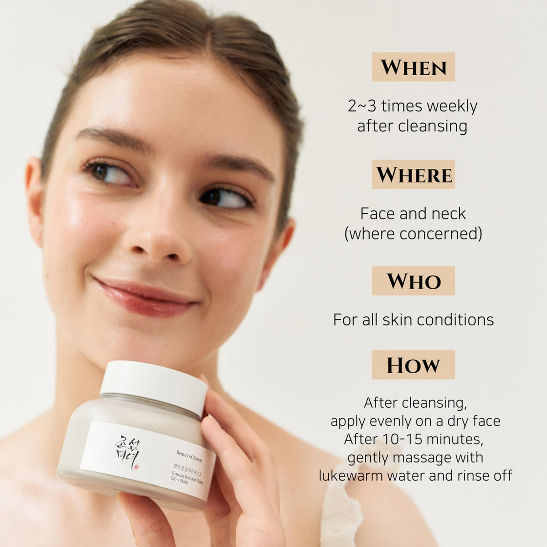 Beauty of Joseon Ground Rice & Honey Glow Mask - 50ml