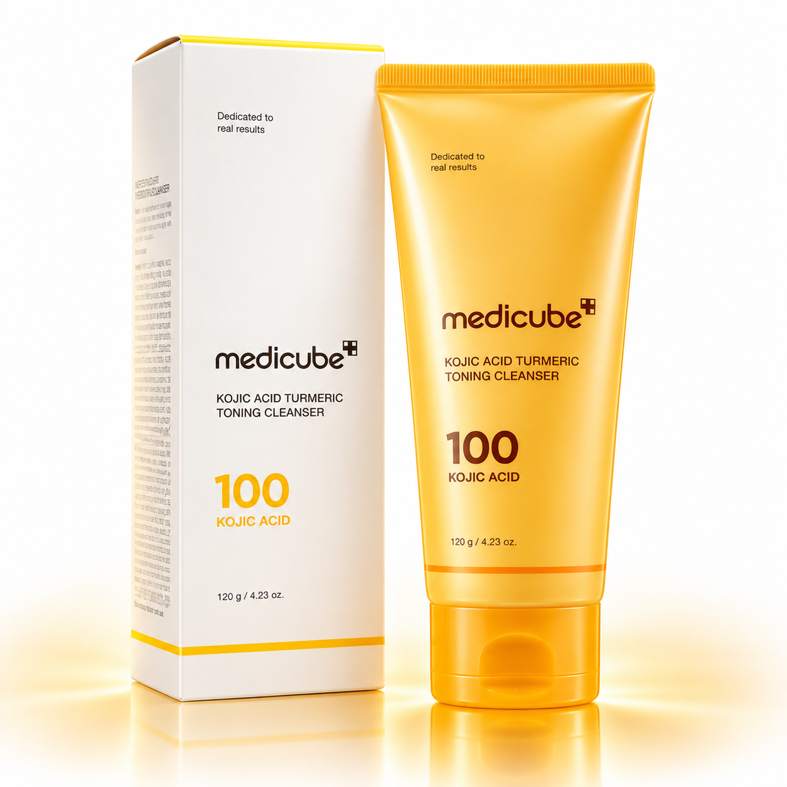 MEDICUBE - KOJIC ACID TURMERIC VITA CAPSULE CLEANSING FOAM 120G