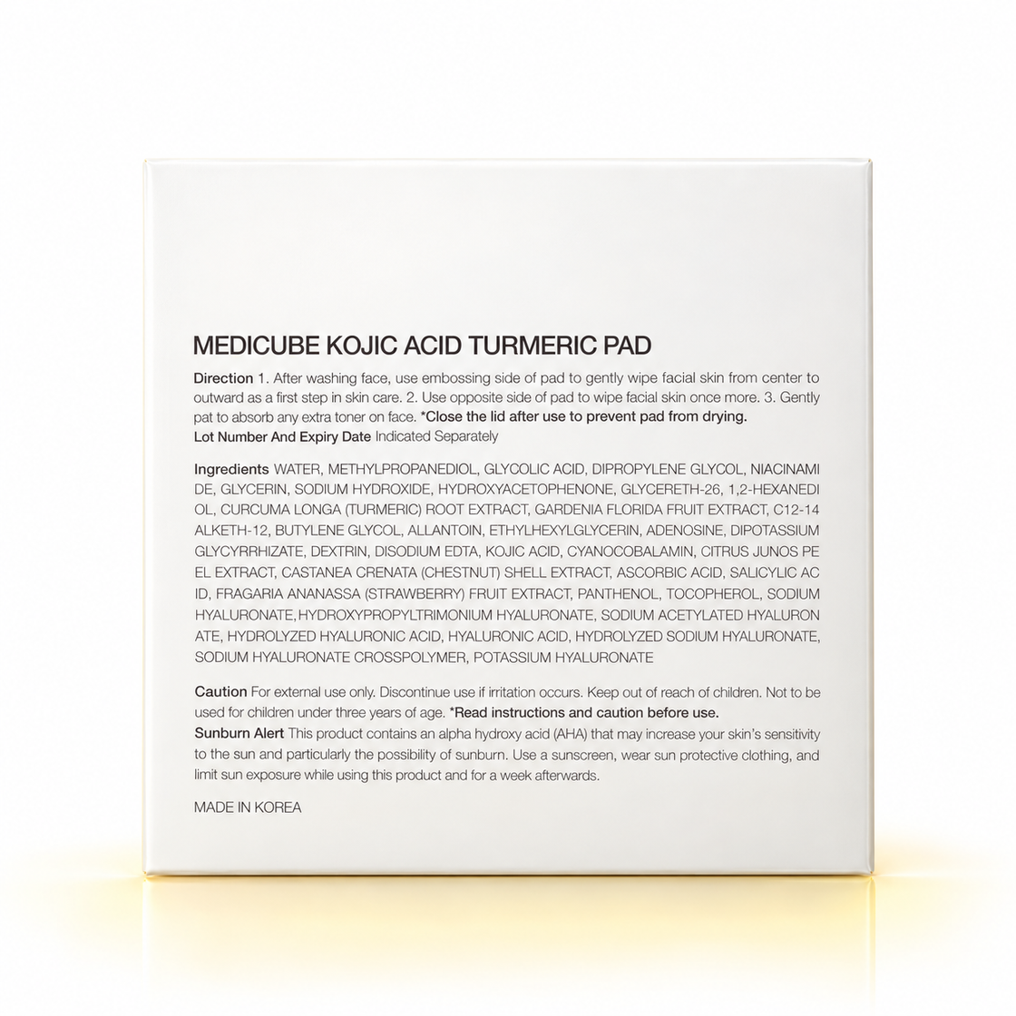 MEDICUBE KOJIC ACID TURMERIC PAD 160 ML