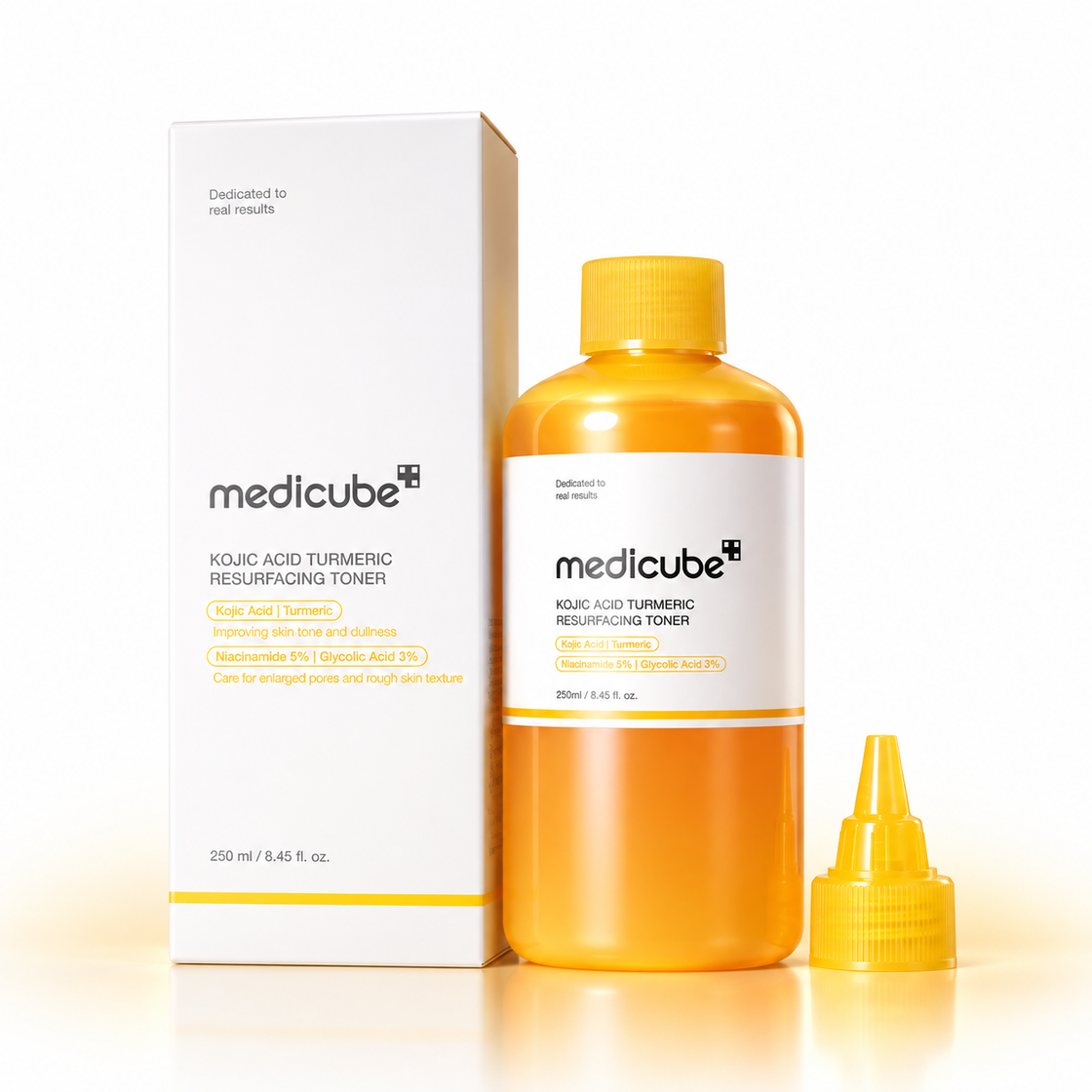 MEDICUBE KOJIC ACID TURMERIC RESURFACING TONER 250ML