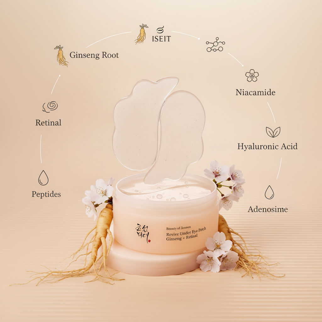 Eye Patches with Ingredient Labels